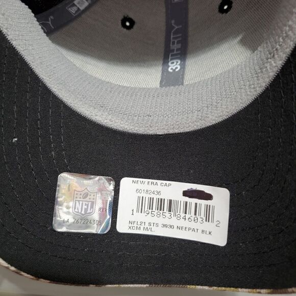New England Patriots Sz M/L New Era 39Thirty Salute To Service FlexFit Cap Hat - Picture 10 of 11